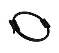 FewNvWa Pilates Anillo Aro Flexible Fortalecimiento Muscular Ejercitador Versátil con Asas Confortables Especialmente Diseñado para Mejora del Equilibrio, Negro
