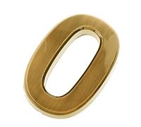 FewNvWa Placa de Número de Puerta Señal Plástica Numérica Placa Autoadhesiva Dígito para Puertas Diseño Fácil de Leer en Cualquier Entorno Adecuada para, Número 0, Individual