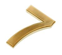 FewNvWa Placa de Número de Puerta Señal Plástica Numérica Placa Autoadhesiva Dígito para Puertas Diseño Fácil de Leer en Cualquier Entorno Adecuada para, Número 7, Individual