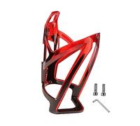 FewNvWa Portabidón para Bicicleta Soporte de Botella Montaje con Tornillos Jaula de Agua Ligera Hecho en PC Uso Resistente a Vibraciones Adecuado, Rojo