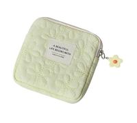 FewNvWa Portabolsa para Tampones Estuche Compacto para Compresas Mini Bolso Multiusos con Cremallera Diseño Ligero Poliéster Adecuado para Mujeres Escuela Via, Amarillo
