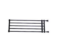 FewNvWa Puerta Expandible para Mascotas Compacta con Cerca Retráctil Barrera de Presión para Perros Pequeños Protector de Escaleras Y Funcionamiento Silencios, 56 a 100 cm x 24 cm Negro