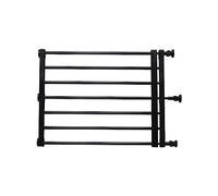 FewNvWa Puerta Expandible para Mascotas Compacta con Cerca Retráctil Barrera de Presión para Perros Pequeños Protector de Escaleras Y Funcionamiento Silencios, 39to60cmx42cm Negro