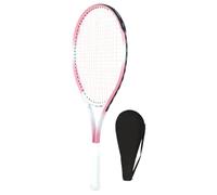 FewNvWa Raqueta de Tenis con Aleación, Acolchado de Agarre Ergonómico, Construcción Liviana Y Preparación para Juego Recreativo Y Competitivo, Rosa