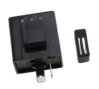 FewNvWa Relé Intermitente Electrónico para Motocicletas, Relé LED de 2 Pines con Zumbador, Amplio Rango de Entrada de 6V a 12V, para Uso en Carretera, Negro