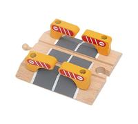 FewNvWa Set de Accesorios para Vías de Tren, Vías de Madera de Juguete, Accesorios de Expansión para Ferrocarril, Piezas Entrelazadas, Educativo Y Creativo, a, Lindos Obstáculos
