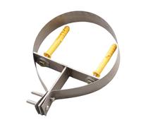 FewNvWa Soporte Chimenea de Tubo de Chimenea Abrazadera Metálica Split Colgante de Pared para Estufa Y Chimenea Adecuado para Montaje, Plata