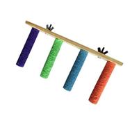 FewNvWa Soporte de Madera para Perros Y Juguetes de Aves con Escalera para Parrots, 4 Niveles