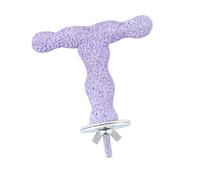 FewNvWa Soporte de Perca para Loros Palo para Pájaros Juguete para Moler Y de Resina para Jugar Descansar Y Cuidar Adecuado para Periquitos, PÚrpura