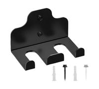 FewNvWa Soporte para Barras de 6 Piezas, Colgador para Barras, Almacenamiento de Barras, Estructura Metálica, Resistente Y Duradera, Montaje en Pared, Gestión, 3 Ganchos