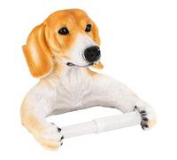 FewNvWa Soporte para Papel Higiénico Porta de Papel Animal Realista Organizador Resistente en Resina Lujosa Y Detalles Artísticos Adecuado para Baño Do, Perro, Individual