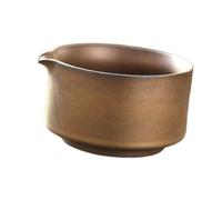 FewNvWa Tazón Matcha Recipiente Tradicional para Té Verde Japonés Hecho a Mano en Cerámica Duradera con Boquilla Vertedora Adecuado para Regalo Casa, Bronce, tal como se describe