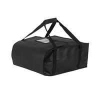 FewNvWa Térmico Bolsa Portapizzas Maletín Aislante Mochila Transporte Conservación de Temperatura Material No Tejido Estructura Plegable Cierre con Capacidad, Negro, 50 50 35.5CM