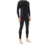 FewNvWa Traje de Buceo Mujer Neopreno 3 Mm Traje de Natación Traje de Surf Traje de Triatlón con Aislamiento Cálido Secado Rápido Protección y Menor, 4XL, Hombre Negro