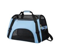 FewNvWa Transportador de Gatos con diseño de ventilación para Mascotas pequeñas, Azul, L
