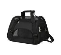 FewNvWa Transportador de Gatos con diseño de ventilación para Mascotas pequeñas, Negro, S