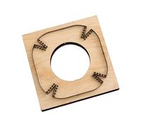 FewNvWa Troquel de Corte de Cuero, Artesanía en Cuero, Trabajo Hecho a Mano, Plantilla, Molde de Corte de Cuero, Portátil, Fácil de Usar, Plantilla de Perfora