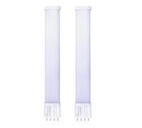FExYinz 2 piezas por paquete 8 Watt Caliente Blanco 3000K 2G7 LED Bombilla 800 Lúmenes Ra 90 Enchufar 4 Clavija PL CFL Lámpara LED Bombilla Compacta 2G7 LED Tubo Luz