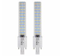 FExYinz G23 LED Bombilla Temperatura de color ajustable 6,5 pulgadas Ra 90 6 Watt 600 Lúmenes Enchufar 2 Clavija PL Lámpara LED Bombilla Compacta G23 Tubo Luz Pack de 2