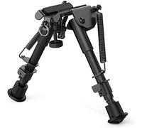 Feyachi Bípode para Rifle Bípode táctico para Rifle de 6-9 Pulgadas Bípode Táctico de Altura Ajustable Estilo Giratorio Inclinable Construido en Podlock
