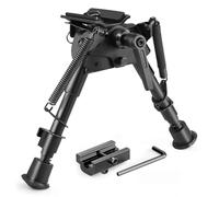 Feyachi Bípode para Rifle Bípode táctico Picatinny Ajustable de 6-9 Pulgadas con rótula para Weaver y raíles Picatinny para Rifle