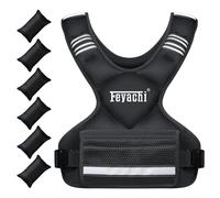 Feyachi Chaleco Lastrado, 5.4 kg Ajustable Chaleco de Peso, Chaleco de fitness para hombre y mujer, adecuado para el entrenamiento de fuerza