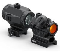 Feyachi RS-23 Mira de Punto Rojo Deportivo con M40 Lupa 3X Combo, Airsoft Punto Rojo Sólo para Actividades Deportivas