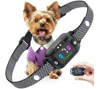 Feycig Collar Antiladridos para Perros - Collar Adiestramiento con 7 Niveles de Sensibilidad Ajustables, Recargable 3 Modos de Eficiente, Impermeable IP67 Cuello Perros Pequeños y Grandes (Gris)