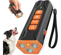Feycig Dispositivo anti ladridos para perros, dispositivos ultrasónicos disuasivos de ladridos de perros con 4 modos humanos, ladridos de rango de 23 pies para la mayoría de los perros, recargable y