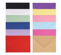 feyiubmen 60 sobres de color. Sobres de negocios creativos para tarjetas de invitación de papel kraft - Ideal para consagración juvenil y cumpleaños infantiles