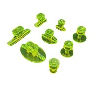 FEYLIE Pestañas de tracción, 8 pestañas universales para eliminación de abolladuras de coche, accesorios de reparación de abolladuras de carrocería de coche, pestañas de reparación de abolladuras sin