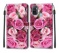 Feyten Funda para OPPO A53 4G 2020/A53s/A32/A33, Carcasa OPPO A53 4G 2020/A53s/A32/A33 con Tapa Móvil Billetera Libro Cuero PU Flip Case Cartera Magnético Caso Cover con Soporte (Rosa 2)