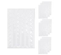 Fezf 1020 PCS Stickers Scrapbooking para Bebe Marco de Doble Cara Transparente Pegatinas de Bricolaje per Album fotografico Pegatinas Hojas Pegar Fotos álbum de Recortes de Tarjetas(Transparente)