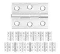 Fezf 14 PCS bisagras acero inoxidable bisagras puerta exterior bisagras plegables plegable bisagra de puerta bisagras de acero inoxidable armario cierres muelles pequeña bisagra