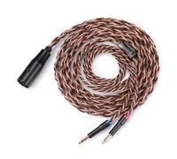 Fezzlo Cable auxiliar para monitor, 8 N OFC, de cobre alemán, compatible con auriculares Hifiman HE400SE HE-350 MEZE 105 AER 109 Pro Sony MDR Z1R para músicos, audiófilos, 4 pines, XLR