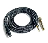 Fezzlo Cable de actualización equilibrado compatible con auriculares Sennheiser HD490 PRO HD480 PRO para músicos y audiófilos de 3,5 mm