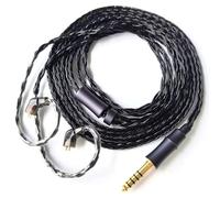 Fezzlo IEM - Cable de repuesto para auriculares de 16 núcleos, chapado en plata, cable QDC-C de 1,5 m para monitor de oído KZ ZS10 ZSN PRO X AS16 CCA CRA C12 (empotrado, 2 pines, 4,4 mm, 1,5 m), color