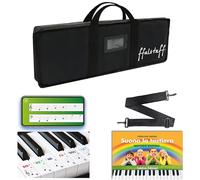 ffalstaff Bolsa para teclado de 48 x 21 x 06 cm para teclado - Mini Synth - Controlador | Fabricación de alta calidad - Diseño italiano, Negro , F48, Bolsa para teclado