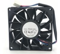 FFB0812SH 8CM Server Fan, 12V 0.6A 3-Wire 3-Pin High Speed High Air Volume Cooling Fan