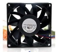 FFB0924SHE 9038 9CM Cooling Fan, DC24V 3-Wire 3-Pin 0.60A Large Air Volume Fan