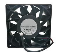 FFB1212SHE 12038 12CM DC12V 27W 3-Wire 3P High-Performance Axial Cooling Fan for Gaming PC & Server Case