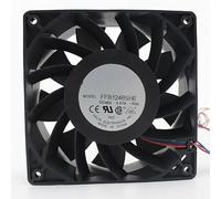 FFB1248SHE 12CM 12038 Fan, 48V 0.75A 3-Wire 3-Pin Double Ball Bearing Speed Cooling Fan
