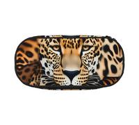 FFCVZAA Estuche de viaje con estampado de leopardo animal, bolsa de maquillaje para estudiantes, artículos esenciales de aseo, Black, Talla única, Organizador de bolsas