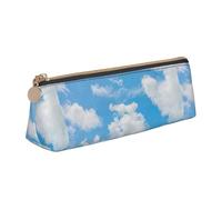 FFCVZAA Estuche para lápices con estampado de nube blanca y cielo azul