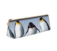 FFCVZAA Estuche para lápices con estampado de pingüinos, para escuela, universidad, oficina, niños y niñas, suministros de estudio