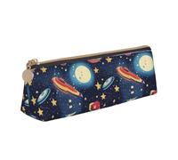 FFCVZAA Estuche para lápices con estampado espacial de cielo estrellado, para escuela, universidad, oficina, niños y niñas, suministros de estudio
