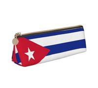 FFCVZAA Estuche práctico con estampado de bandera cubana para lápices, escuela, universidad, oficina, niños y niñas, suministros de estudio