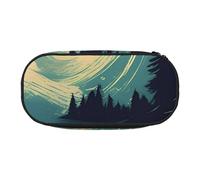 FFCVZAA Not All Who Wander are Lost 1 - Estuche para lápices de moda, bolsa de maquillaje de viaje, bolsa de aseo esencial para estudiantes escolares, Black, Talla única, Organizador de bolsas