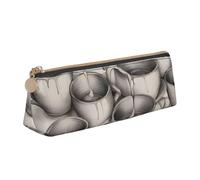 FFCVZAA Teteras y tazas dibujadas a mano con impresión práctica, estuche para bolígrafos, escuela, universidad, oficina, niños y niñas, suministros de estudio