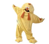 FFFF & OLFEH Pijamas De Mujer, Navidad Pijama Adultos Entero con Capucha Animal Papel Juego De Roles Ropa para El Hogar Fiesta De Pijamas (Yellow,M)